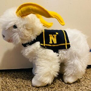 THE PETTING ZOO NAVY MILITARY GOAT MASCOT PLUSH 11'' 1994